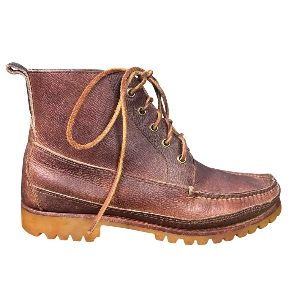 Eastland Kennebunk Brown Leather Heritage Vibram Sole Chukka Boots Size 8.5 D